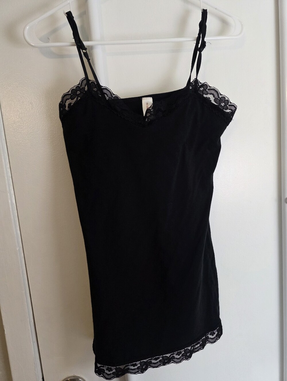 No Boundaries Black Lace-Trim Camisole